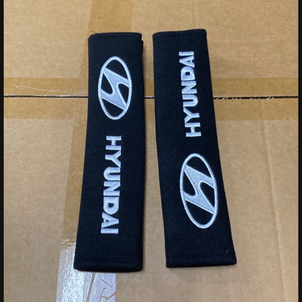 Hyundai Black Seat Belt Covers